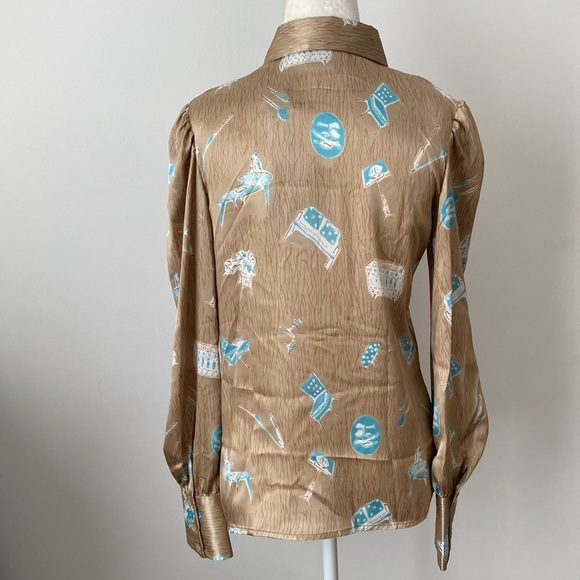 Vintage Fendi Jeans Roma Button Down Brown - Picture 7 of 10